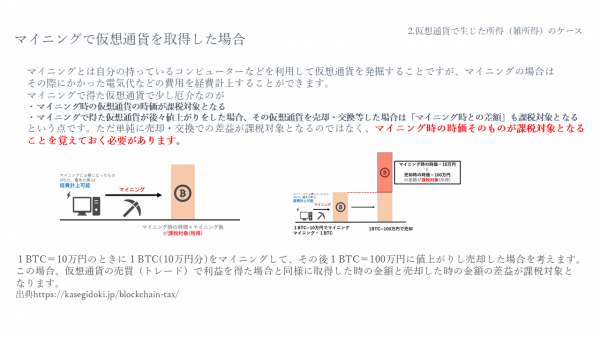 マイニングした場合の税金