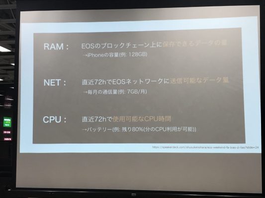 EOSで意識するリソース