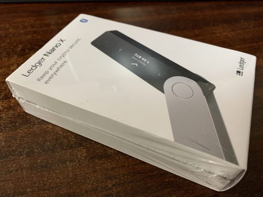 Ledger Nano X 開封前の状態