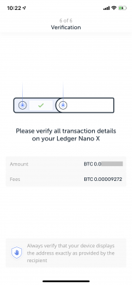 Ledger Nano Xの操作指示