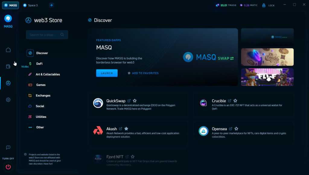 masqnetwork web3store