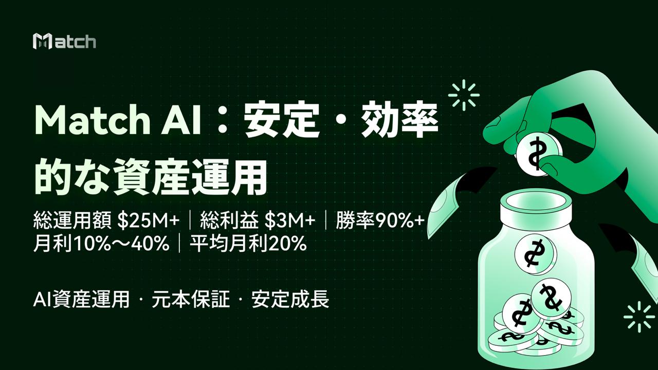 Match：AIとプロの融合が拓く、次世代の資産運用 | TOKEN ECONOMIST