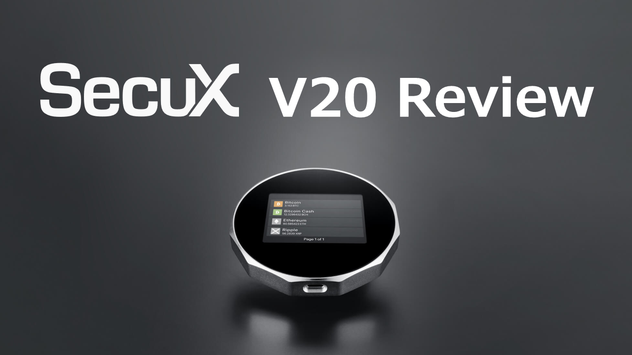 ハードウェアウォレット「SecuX V20」レビュー | TOKEN ECONOMIST